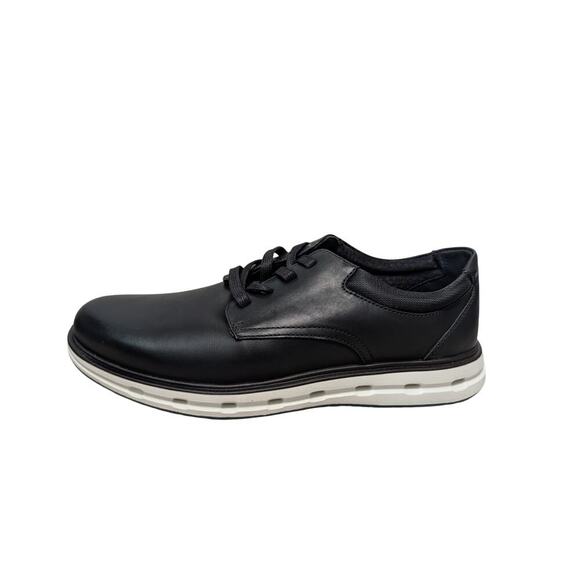 Lands\' End Mens Sport Oxford Shoes, size 11, NEW in box; Black faux leather main image 10